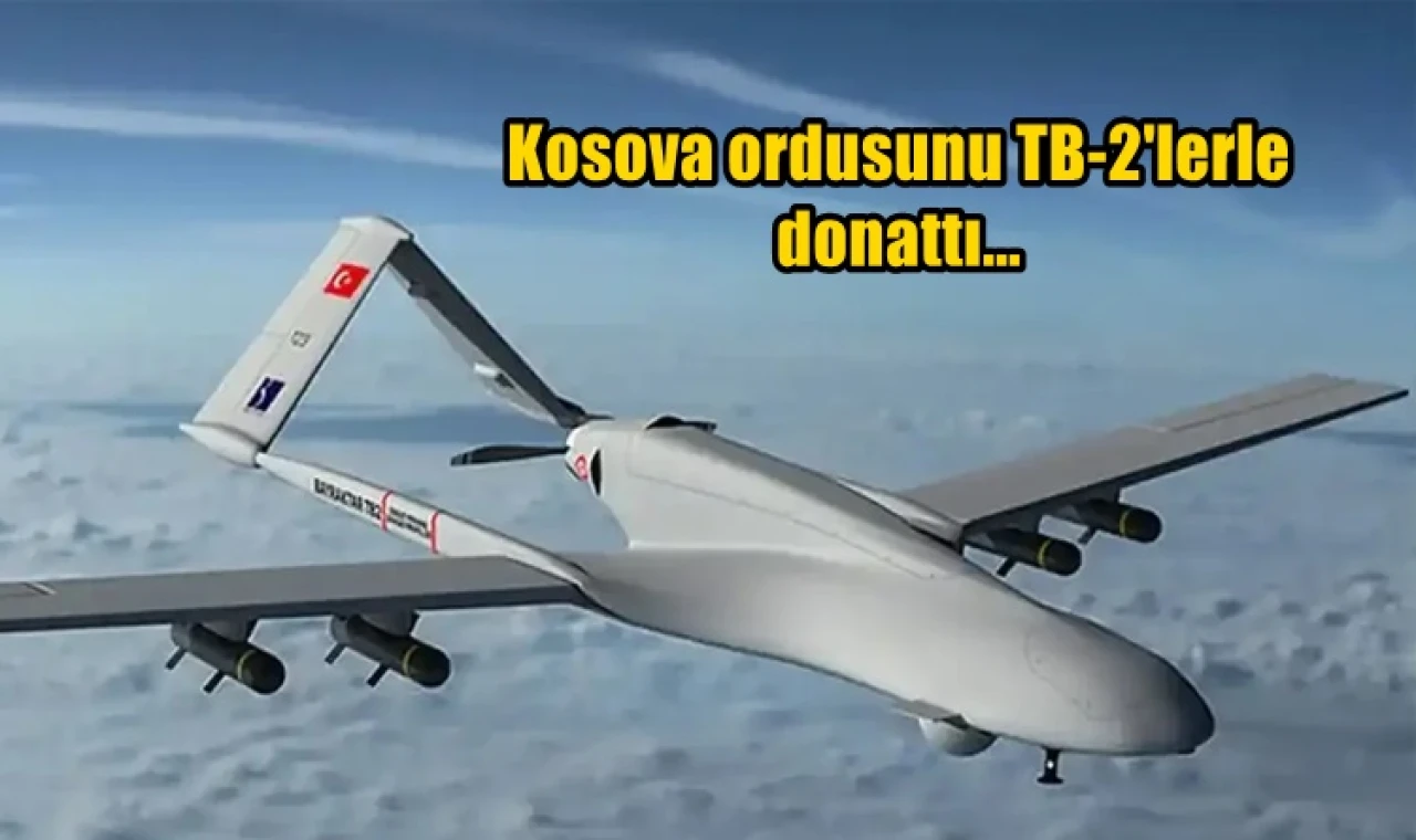 Kosova ordusunu TB-2'lerle donattı...