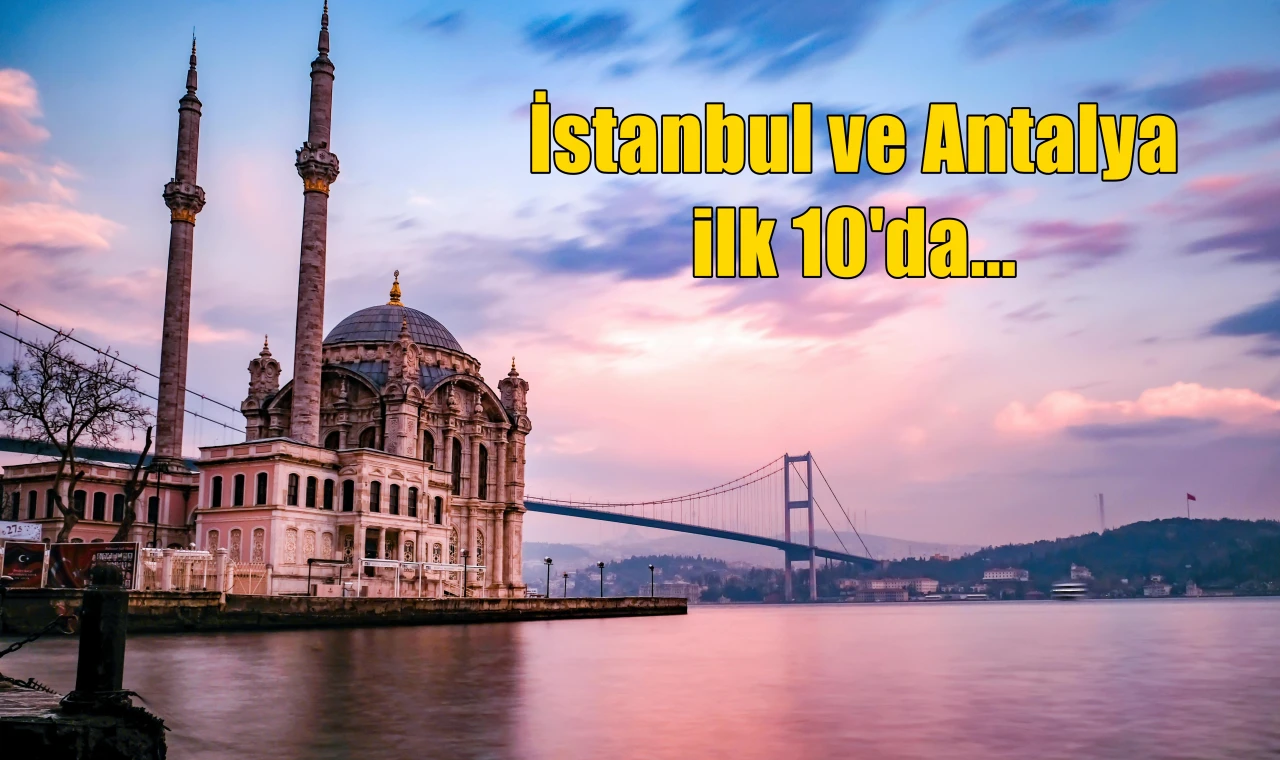 İstanbul ve Antalya ilk 10'da...