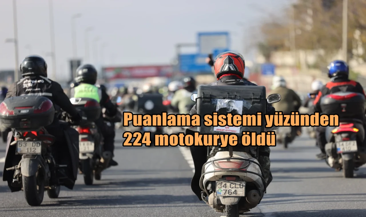 Puanlama sistemi yüzünden 224 motokurye öldü