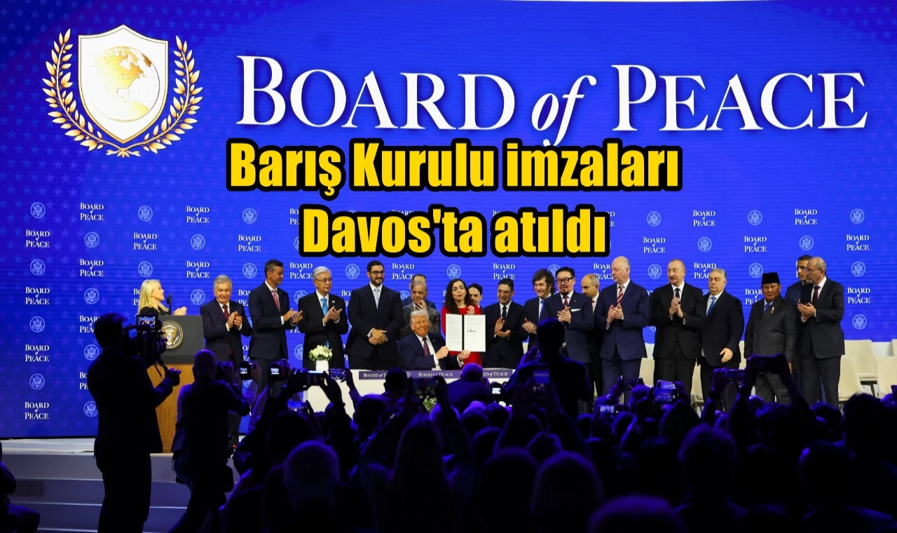 Barış Kurulu imzaları Davos'ta atıldı