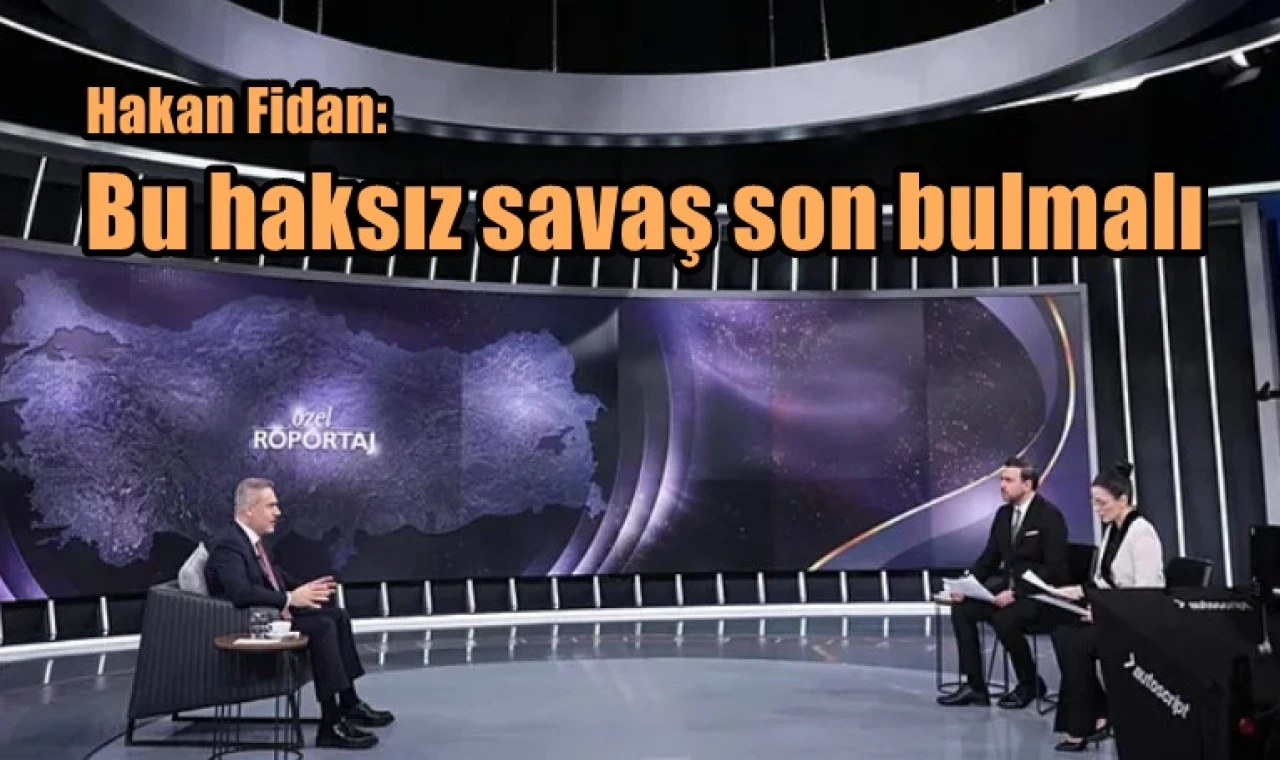 Bu haksız savaş son bulmalı