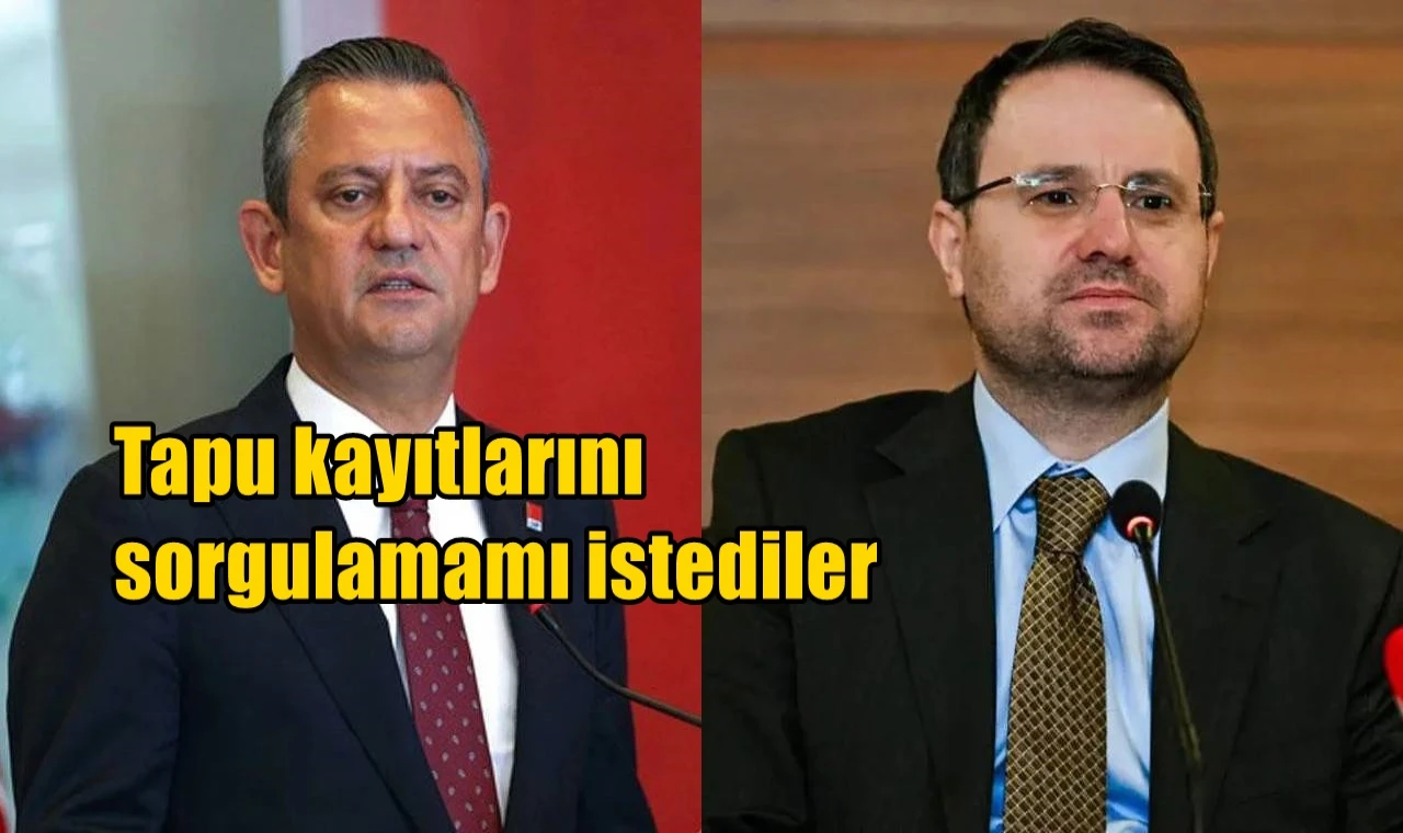 Tapu kayıtlarını sorgulamamı istediler