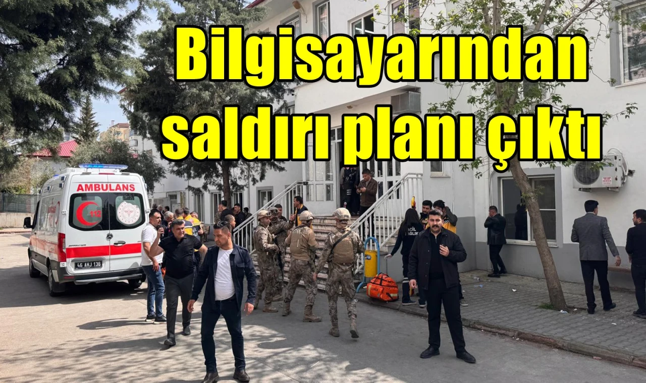 Bilgisayarından saldırı planı çıktı