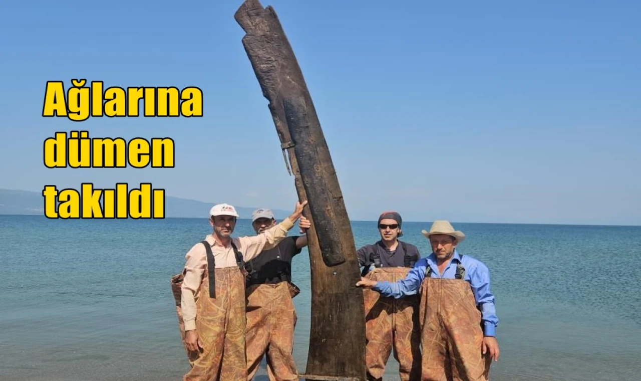 Ağlarına dümen takıldı