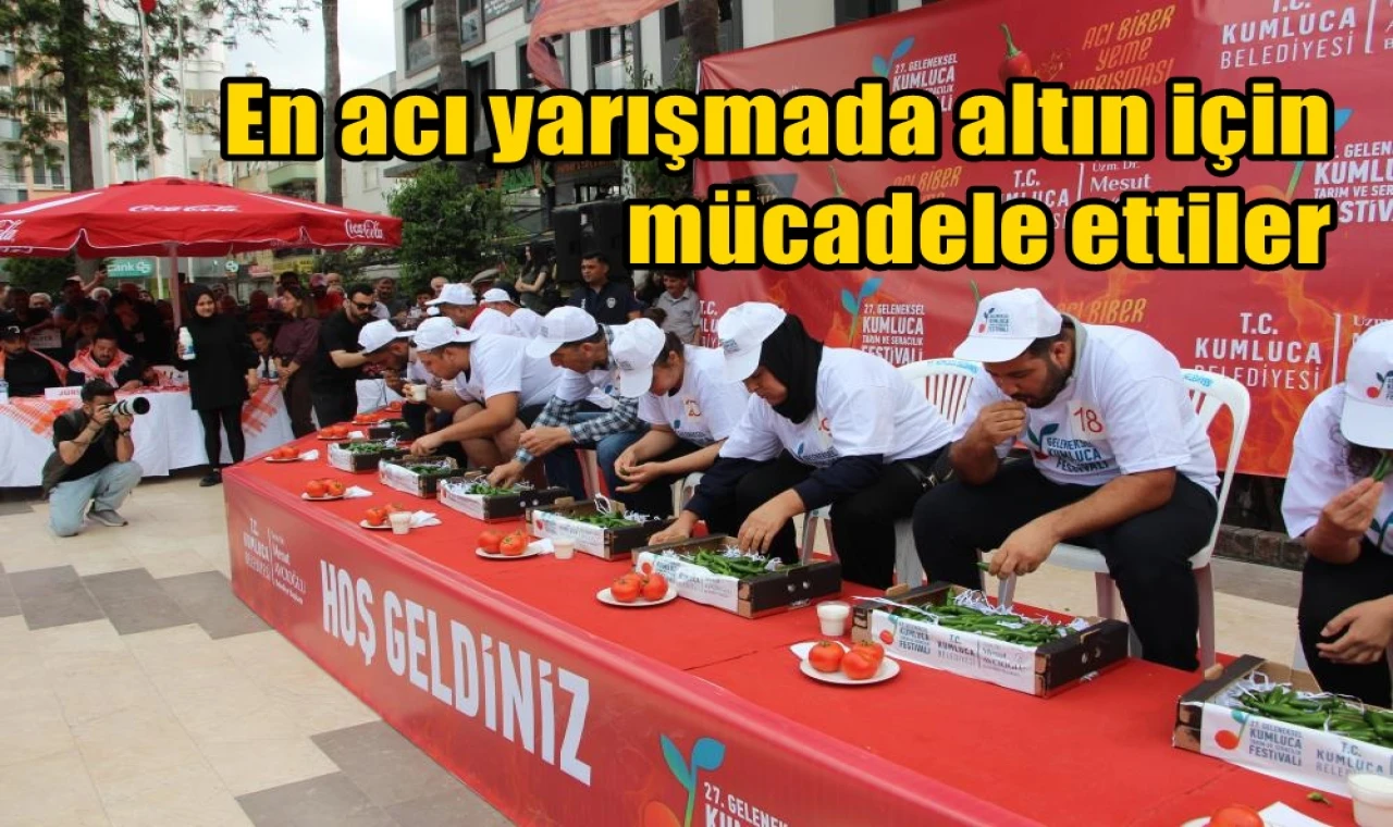 En acı yarışmada altın için mücadele ettiler