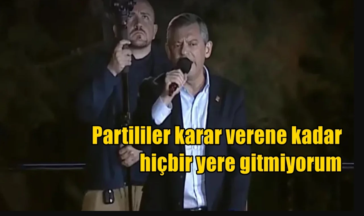 Partililer karar verene kadar hiçbir yere gitmiyorum