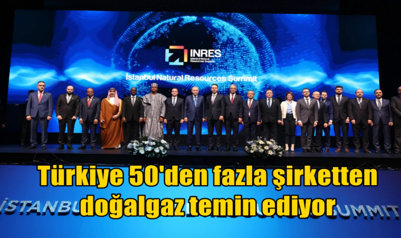 Türkiye 50'den fazla şirketten doğalgaz tedarik ediyor