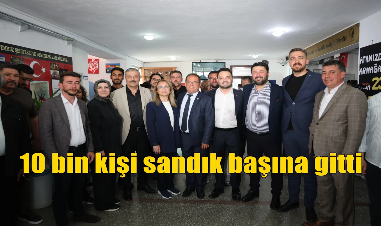 10 bin kişi sandık başına gitti