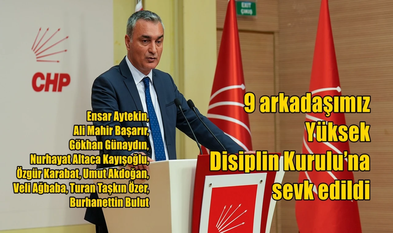 9 milletvekili Yüksek Disiplin Kurulu'na sevk edildi