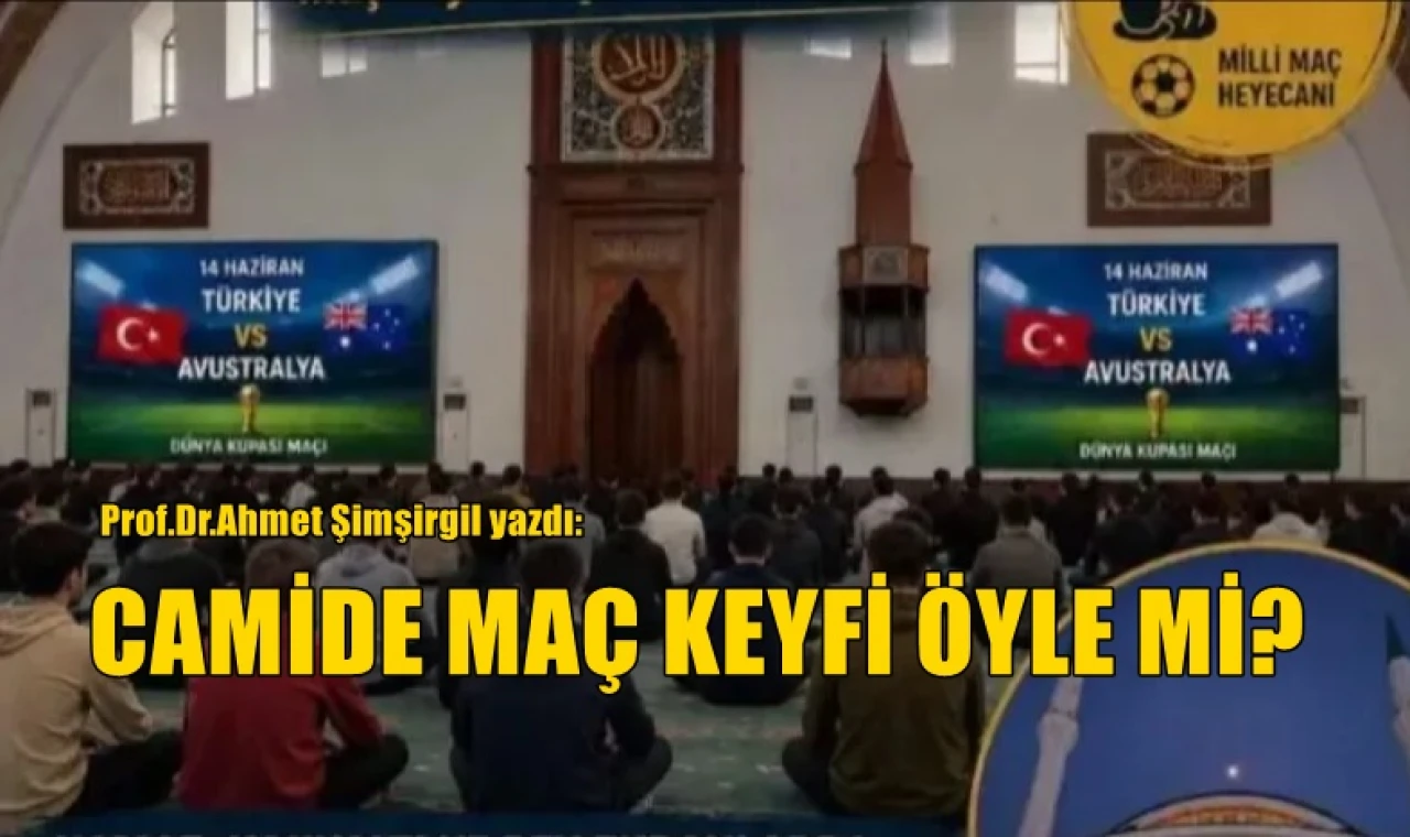 Camide maç keyfi öyle mi?