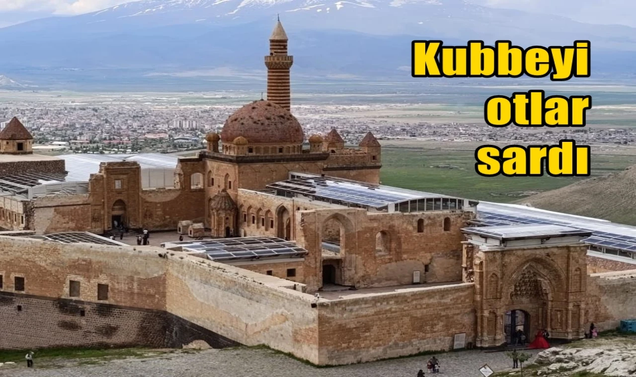 Kubbeyi otlar sardı