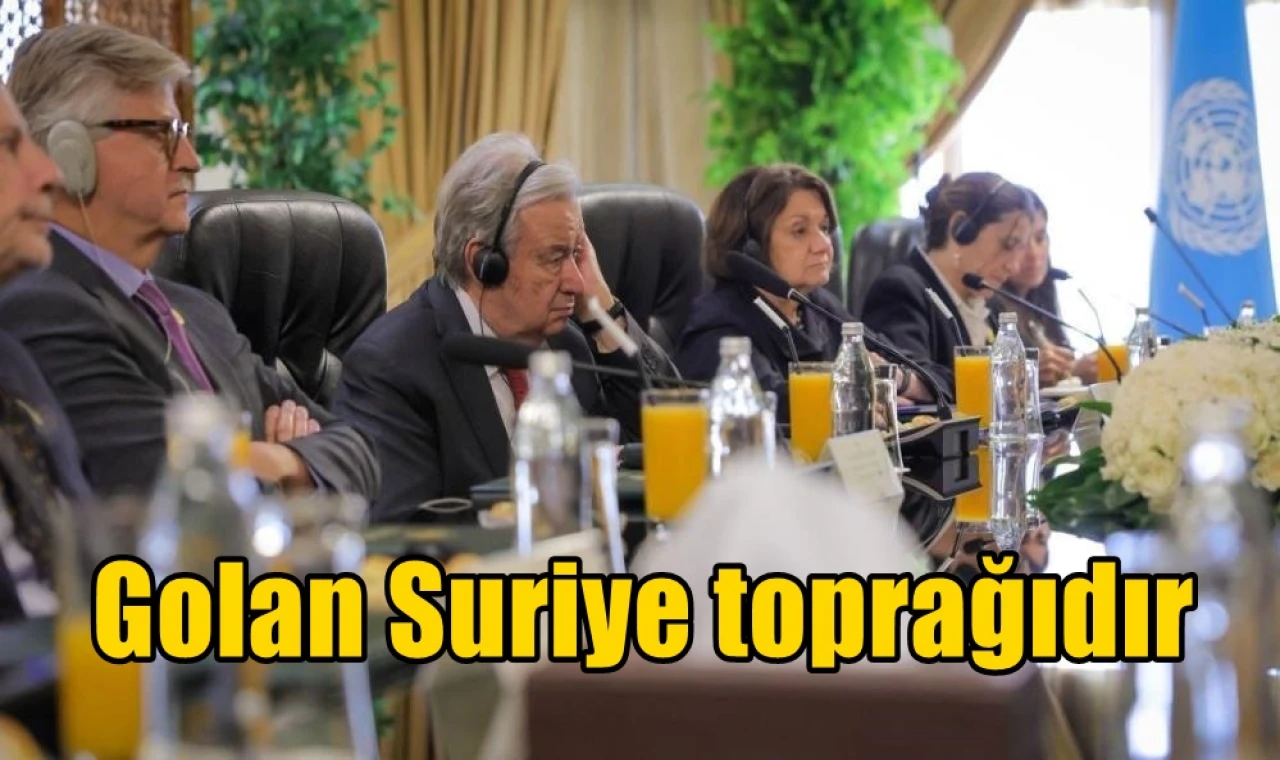 Golan Suriye toprağıdır