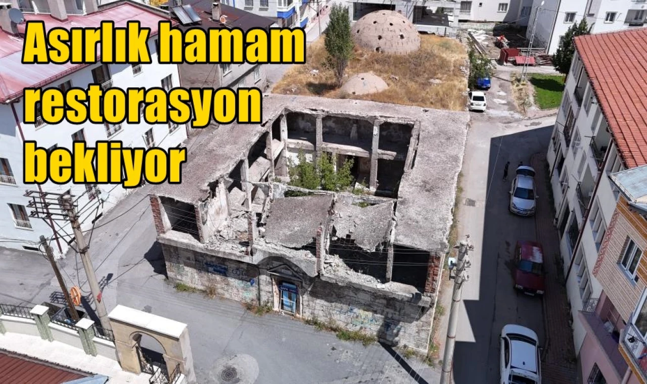 Asırlık hamam restorasyon bekliyor