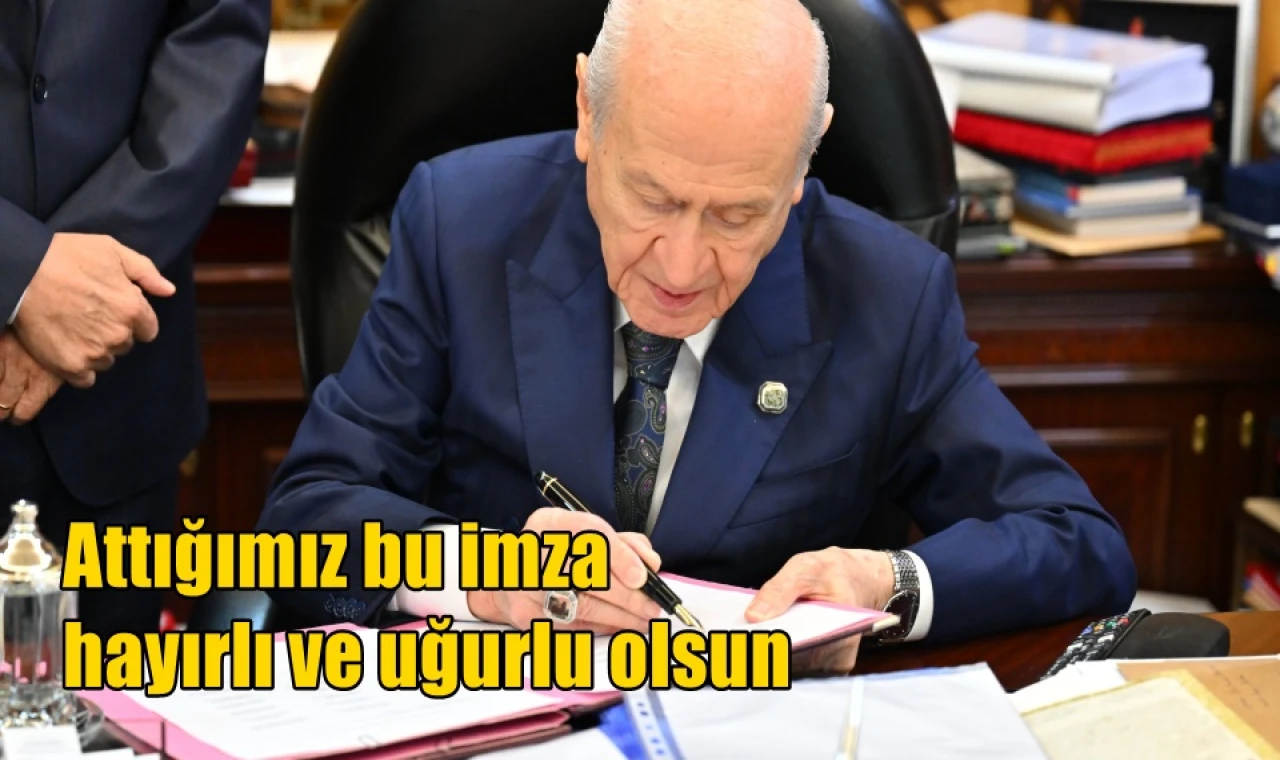 Attığımız bu imza hayırlı ve uğurlu olsun