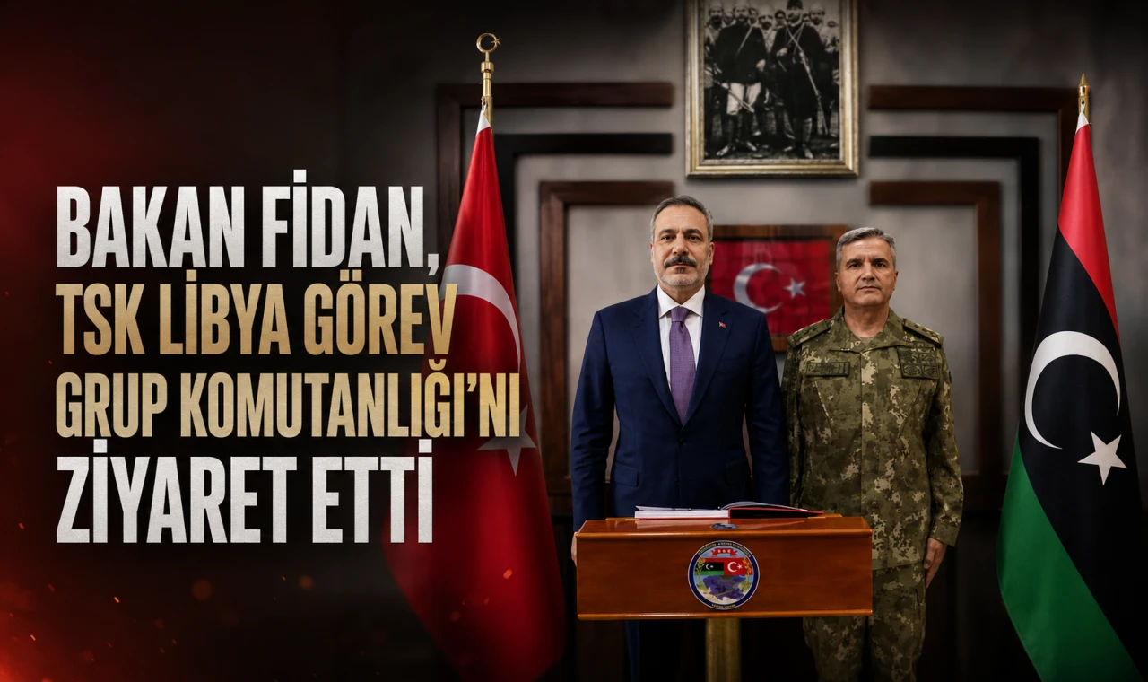 Bakan Fidan, TSK Libya Görev Grup Komutanlığı’nı ziyaret etti