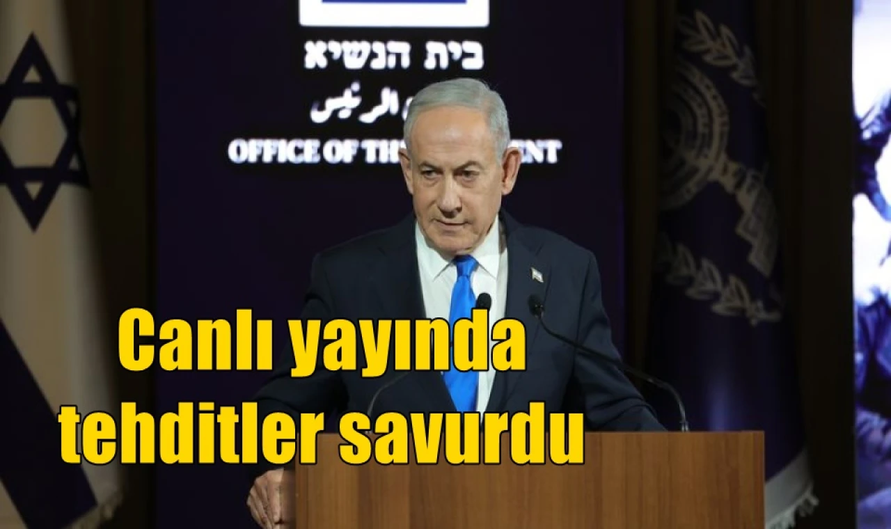 Canlı yayında tehditler savurdu