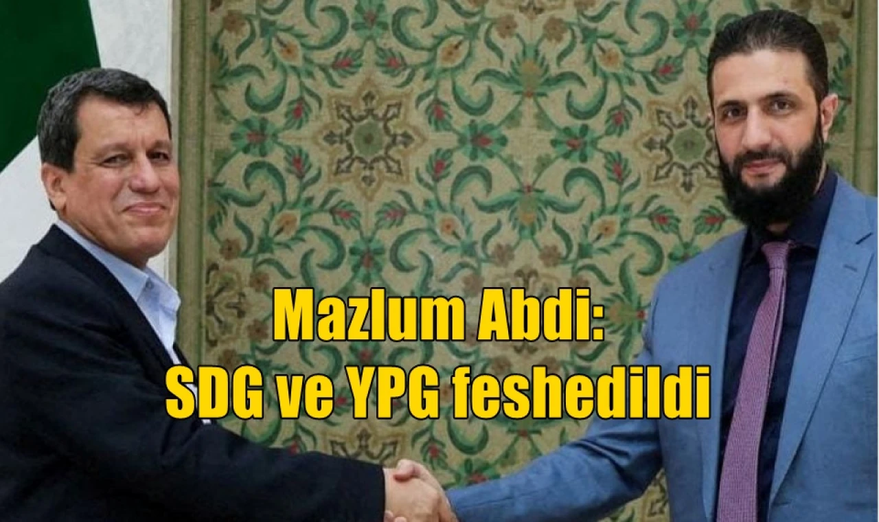 Mazlum Abdi: SDG ve YPG feshedildi