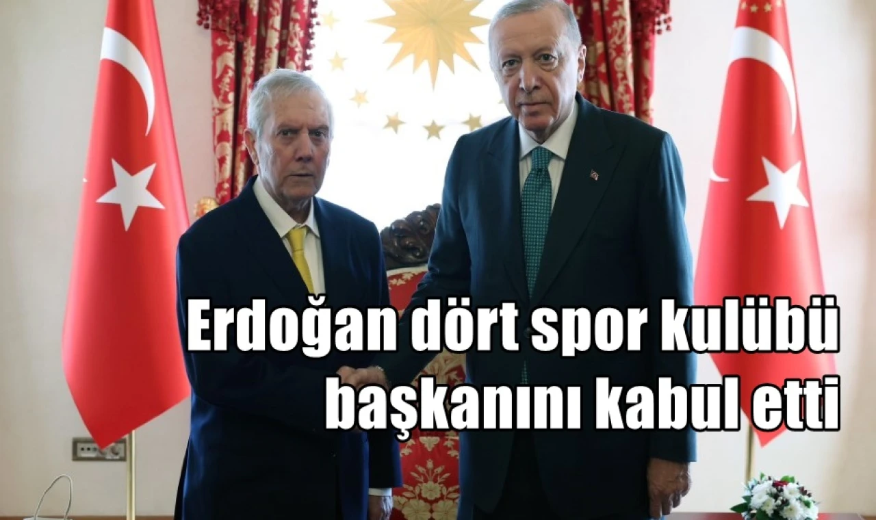 Erdoğan dört spor kulübü başkanını kabul etti