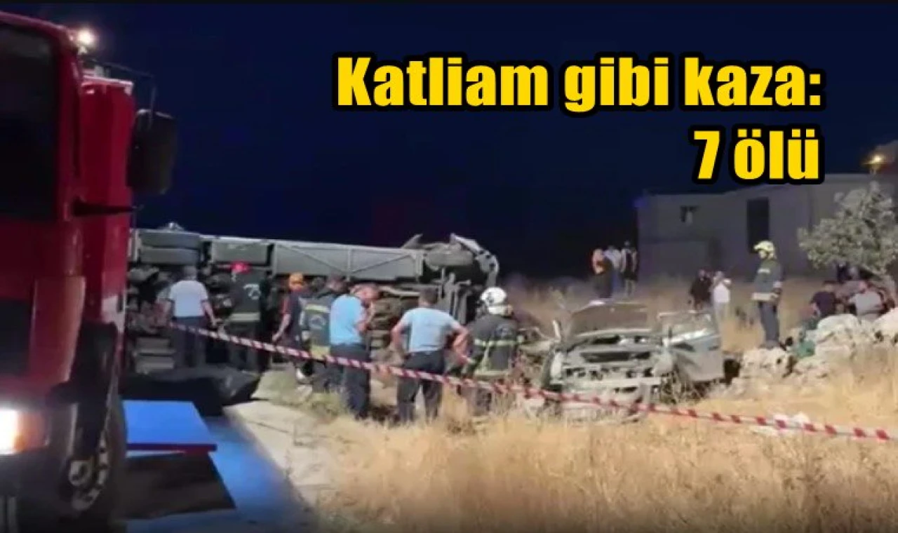 Katliam gibi kaza: 7 ölü
