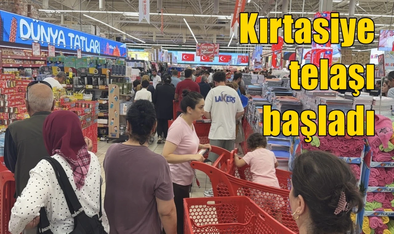 Kırtasiye telaşı başladı