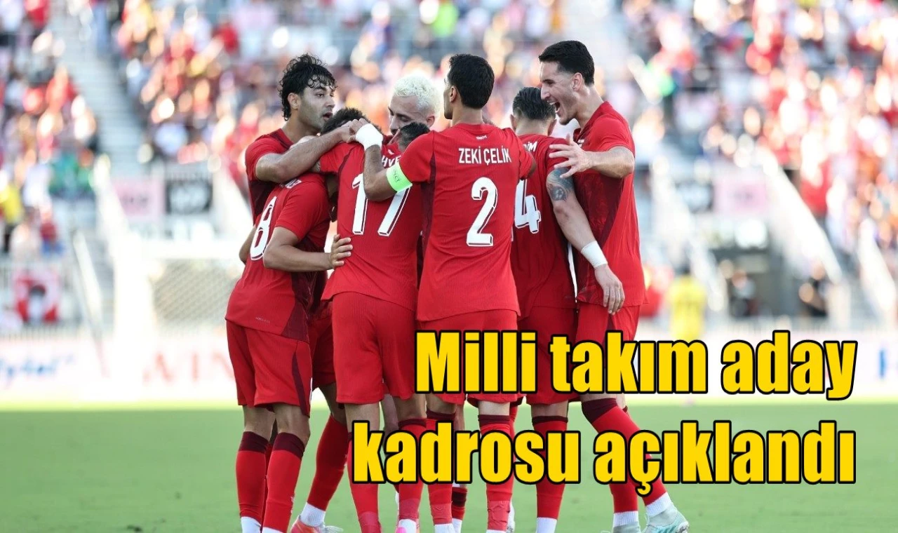 Milli takım aday kadrosu açıklandı
