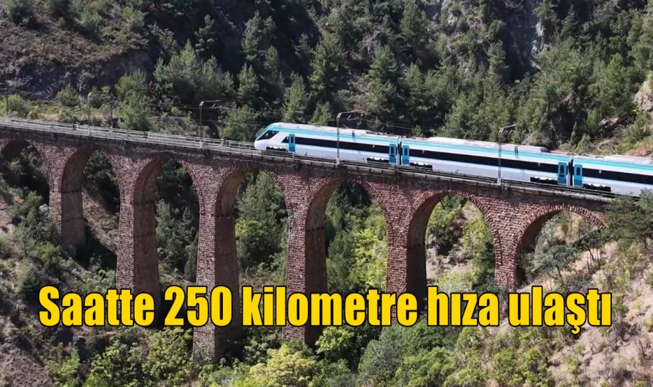 Saatte 250 km. hıza ulaştı