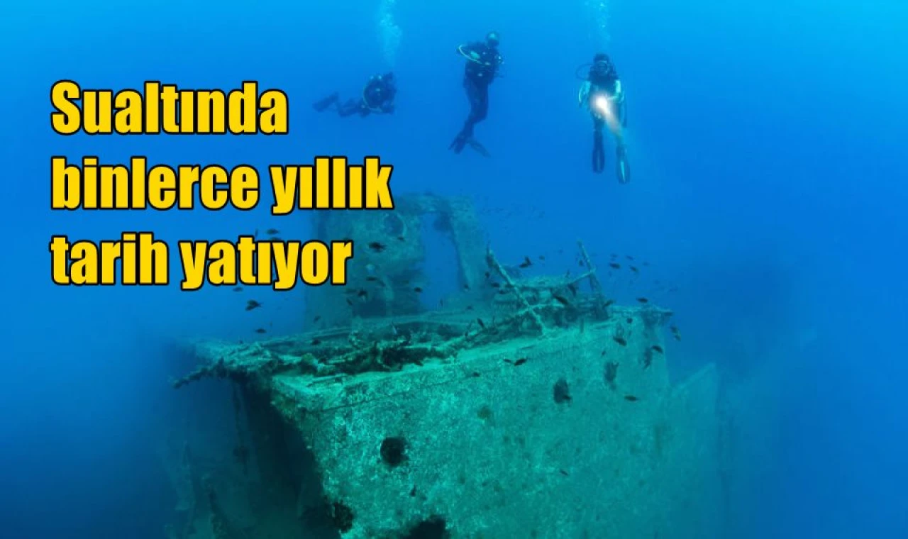 Sualtında binlerce yıllık tarih yatıyor