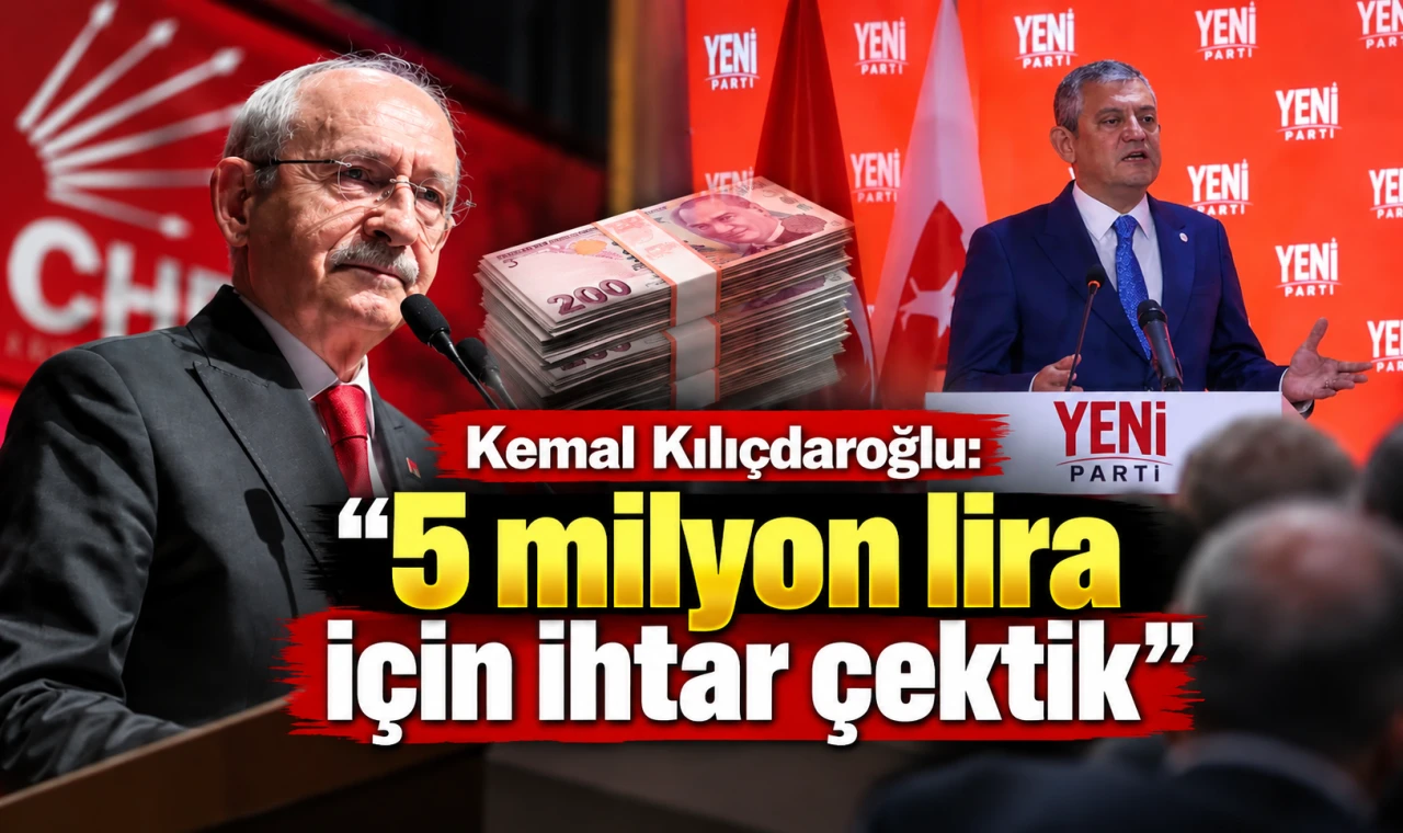 Kemal Kılıçdaroğlu: Yeni Parti'ye, CHP'nin kasasından aktardıkları 5 milyon lira için ihtar çektik