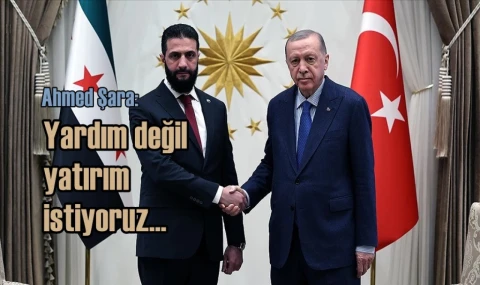 Yardım değil yatırım istiyoruz