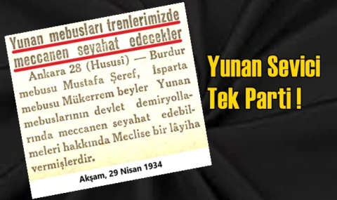 Yunan Sevici Tek Parti