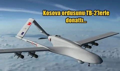 Kosova ordusunu TB-2'lerle donattı...