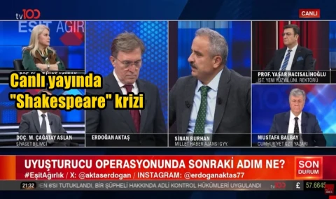 Canlı yayında "Shakespeare" krizi