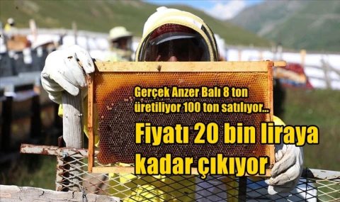 Gerçek Anzer Balı 8 ton üretiliyor