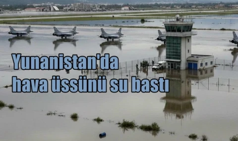 Hava üssünü su bastı