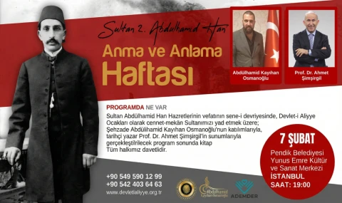 Sultan II. Abdülhamid Han Vefatının Sene-i Devriyesinde Anılacak