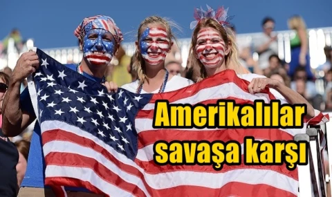 Amerikalılar savaşa karşı