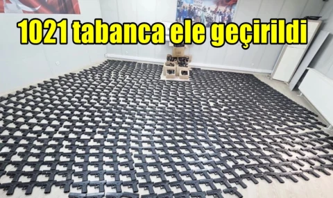 1021 tabanca ele geçirildi