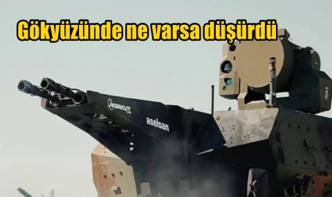 Gökyüzünde ne varsa düşürdü
