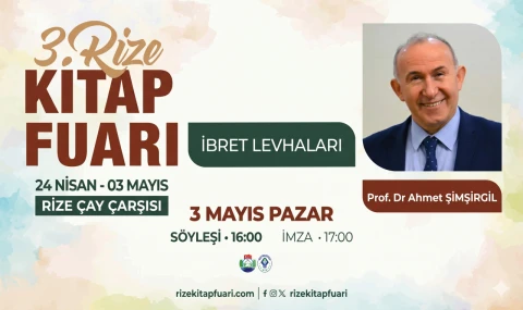 Prof. Dr. Ahmet Şimşirgil Rize Kitap Fuarı’nda
