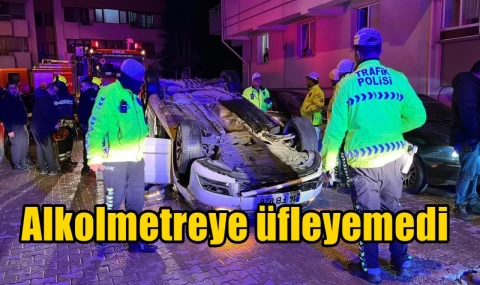 Alkolmetreye üfleyemedi