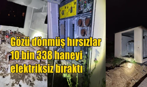 Gözü dönmüş hırsızlar 10 bin 338 haneyi elektriksiz bıraktı