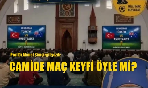 Camide maç keyfi öyle mi?