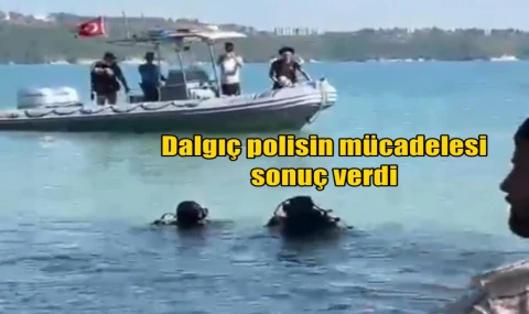 Dalgıç polisin mücadelesi sonuç verdi