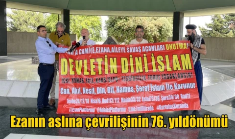 Ezanın aslına çevrilişinin 76. yıldönümü