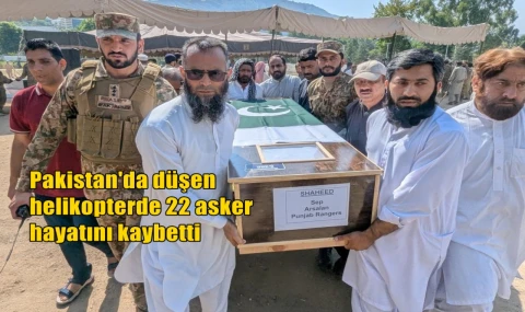 Pakistan'da düşen helikopterde 22 asker hayatını kaybetti