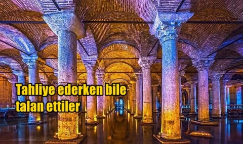 Tahliye ederken bile talan ettiler