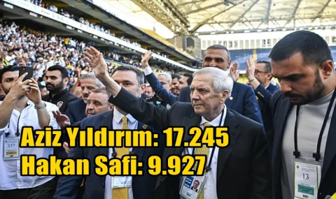 Yıldırım 17 bin 245 oy alırken Safi 9 bin 927 oyda kaldı