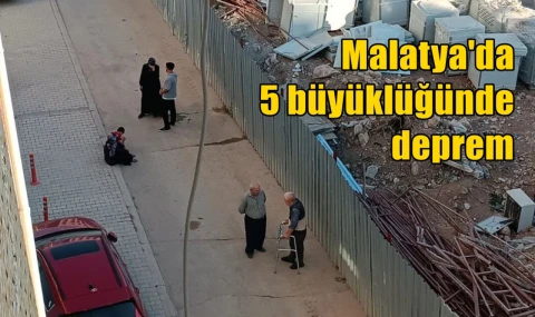 Malatya'da 5 büyüklüğünde deprem