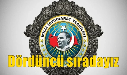 Dördüncü sıradayız