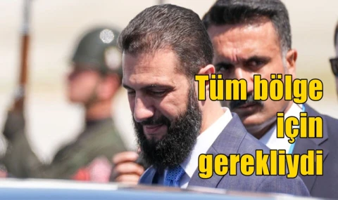 Tüm bölge için gerekliydi